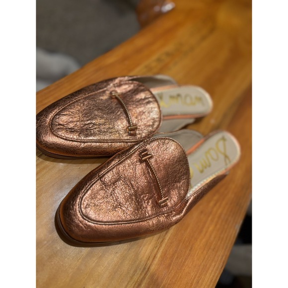 Sam Edelman Shoes - Sam Edelman Laurna Women's Mules Metallic Copper Leather Size 6  Gorgeous Shoe ✨